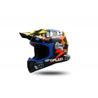 Casco motocross Korey da bambino nero, giallo e blu - Caschi - HE13600-CD - Ufo Plast