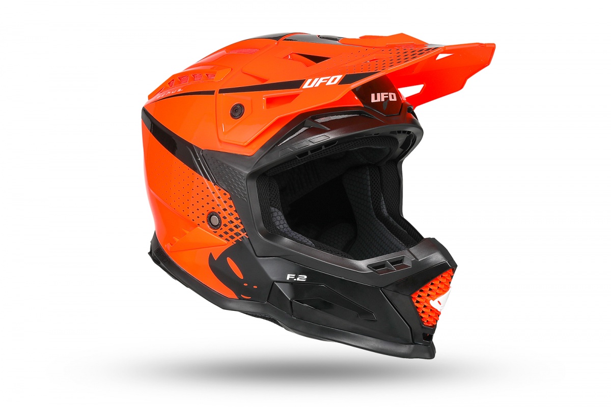 Motocross Echus helmet orange and black - Helmets - HE13100-FK - Ufo Plast