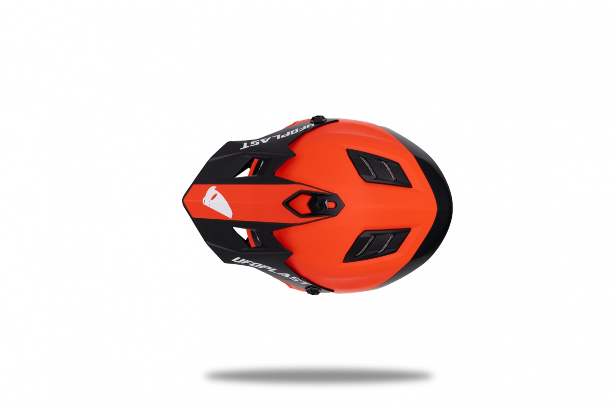 Casco motocross Korey da bambino nero e rosso - Caschi - HE13600-KB - Ufo Plast