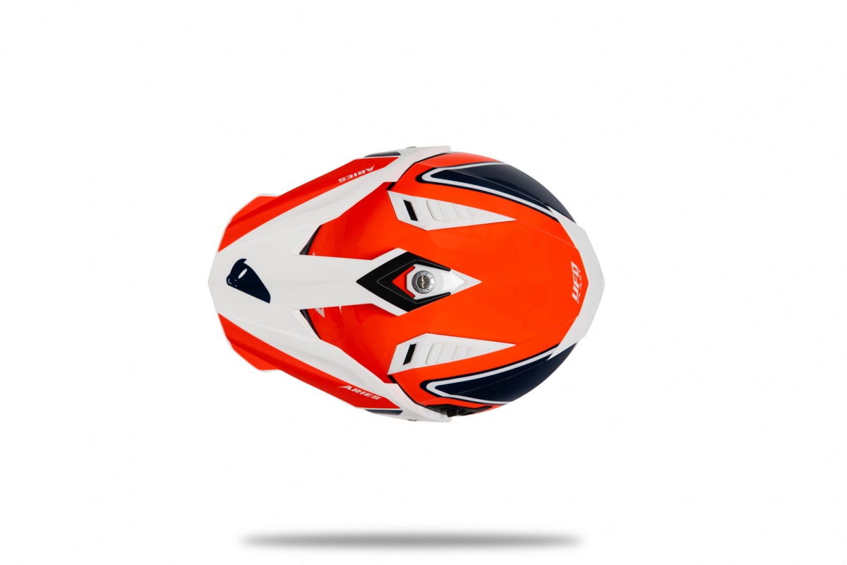 Casco motocross Aries rosso e blu - Caschi - HE13500-BC - Ufo Plast