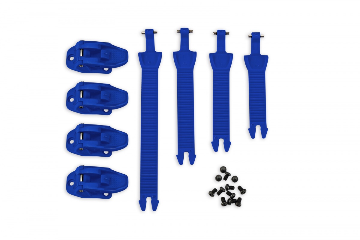 Kit agganci completi stivali motocross blu - Ricambi stivali - BR040-C - Ufo Plast