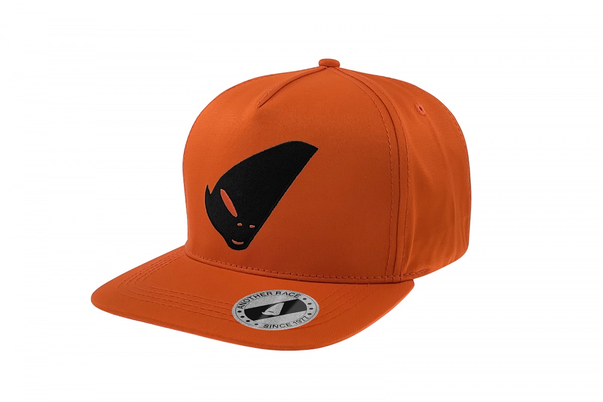 Cappellino arancio con logo alieno nero - Cappellini - HA13001-F - Ufo Plast