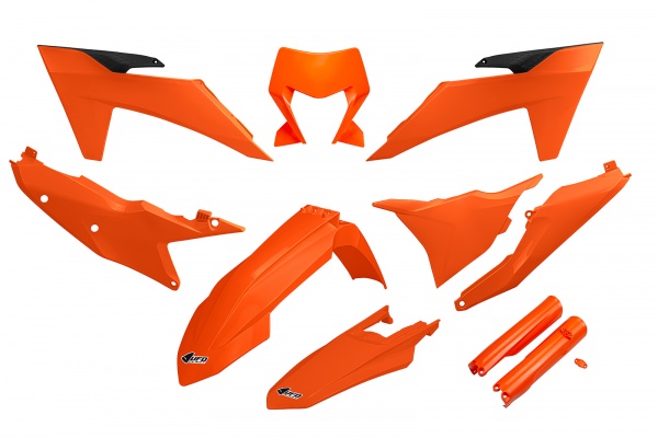 Full Kit Plastiche arancio compatibile Ktm EXC 150/XC W150 / XC W150TPI - EXC 250/XC W250 - EXC-F 250/XCF W250 - EXC 300/XC ....