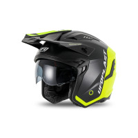 Casco cross Jet Sheratan giallo fluo e nero