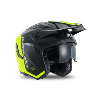 Casco cross Jet Sheratan giallo fluo e nero