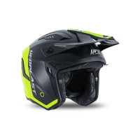 Casco cross Jet Sheratan giallo fluo e nero