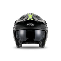 Casco cross Jet Sheratan giallo fluo e nero