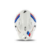 Casco cross Jet Sheratan bianco, rosso, blu