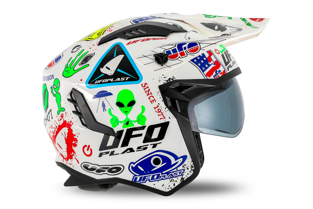 Casco cross Jet Sheratan bianco