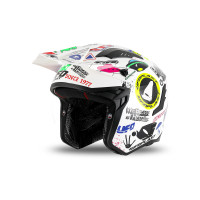 Casco cross Jet Sheratan bianco