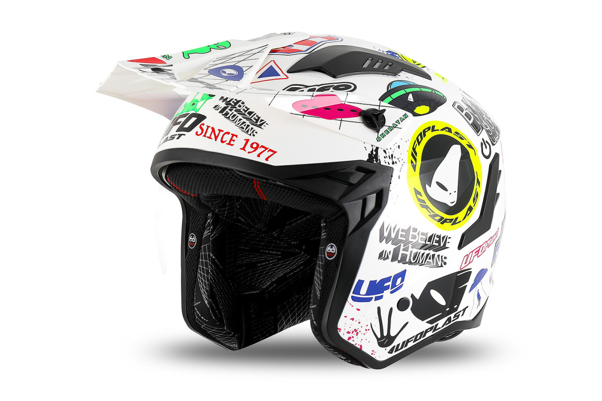 Casco cross Jet Sheratan bianco