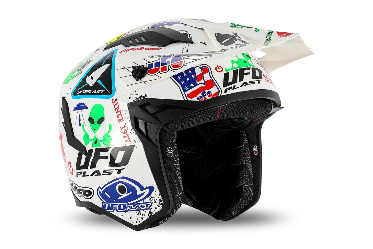 Casco cross Jet Sheratan bianco